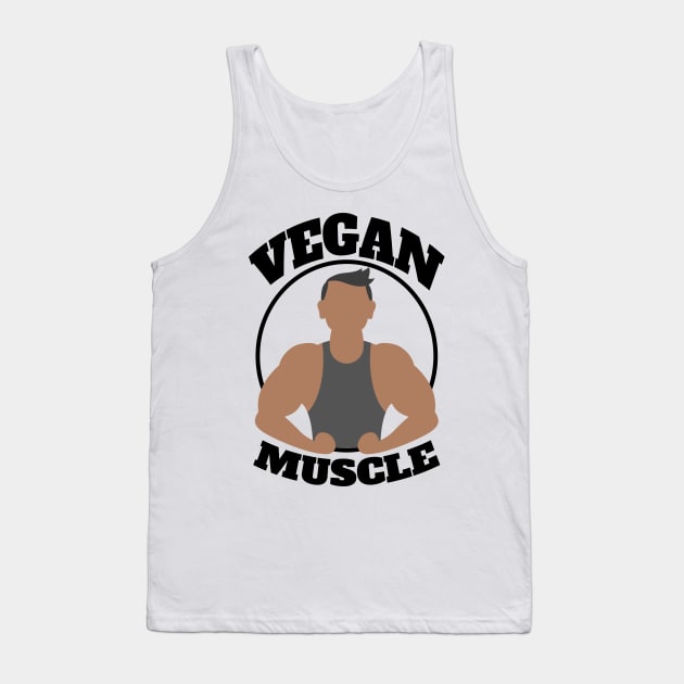 Vegan Muscle Vegan Lifestyle Tank Top by DMS DESIGN